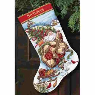  Stitch Kit Santas Journey Stocking Abrams Sellers Special