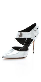 Elizabeth and James Sand Metallic Pumps