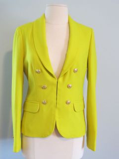 Crew Collection Crepe Shawl Blazer 2 Sundrenched Gold