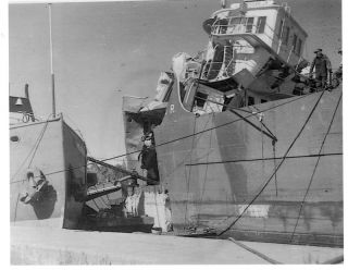 PP501 RP 1948 Great Lake SHIP  J P Morgan Jr After Collision with