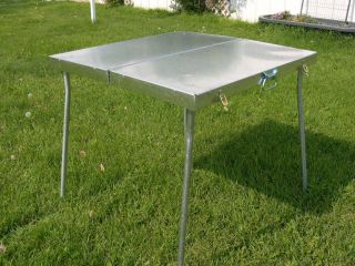 All Metal Folding Camp Table Tent Camping Riley Stoves
