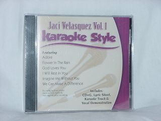 Jaci Velasquez V1 Contemporary Christian Karaoke CD G