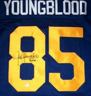 Jack Youngblood Signed Auto Rams Throwback Jersey