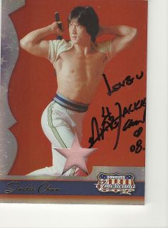 Jackie Chan Signed Autographed Trading Card Auto Actor