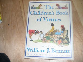 Childrens Book of Virtues by William J Bennett 1995 Hardcover