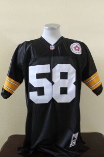 Jack Lambert Pittsburgh Steelers 58 Football Jersey Size M L XL 2XL 3X