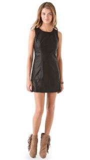 Free People Faux Leather Shift Dress