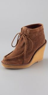 Marc by Marc Jacobs Wallabee Suede Wedge Booties
