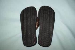 New Panama Jack Leather Flip Flops Mens Sz 9 10