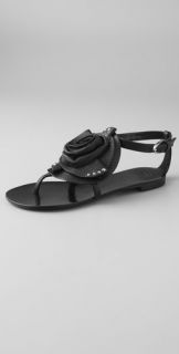 Giuseppe Zanotti Flower Flat Sandals