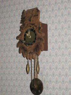 Old German J M Jackle Mini Cuckoo Clock w Chalet Motif AP 72