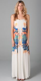 Tibi Painted Blossom Long Dress