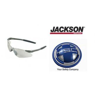 Jackson Safety Nemesis VL Glasses Gunmetal Frame Clear Lens 20470