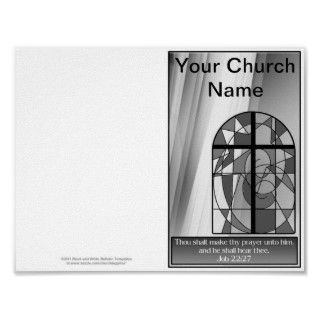 Reprintable Church Bulletin Master Template 