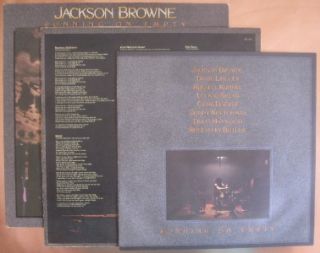 Jackson Browne Running on Empty Vinyl LP Picture Booklet