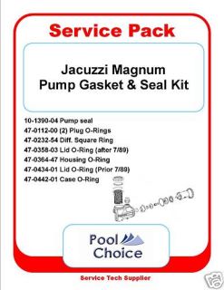 Swimming Pool Seal O Ring Gaskets Jacuzzi Pump Magnum