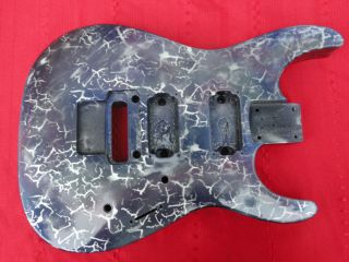 Jackson DXMG Guitar Body w Multi Colored Crackle Paint