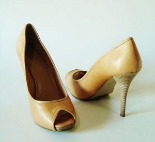 New Nine West Jai Ladies Natural Heels Shoes Size 9M