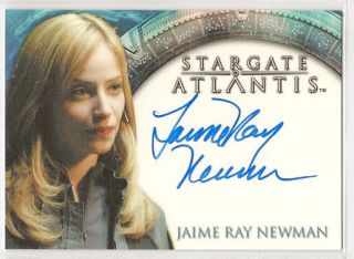 Stargate Heroes Atlantis Auto Jaime Ray Newman Ltcadman
