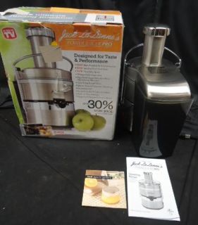 Jack Lalanne PJP Power Juicer Pro Stainless Steel Electric