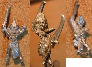 Warhammer Dark Elf Marauder Witch Elves Metal Figure Miniature 1990s