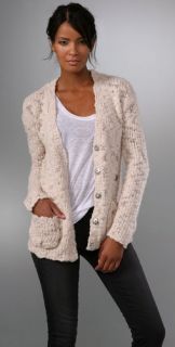 Elizabeth and James Button Over Cardigan Sweater