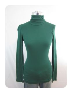 New Splendid Jade Green Long Sleeve Turtle Shirt Small $50