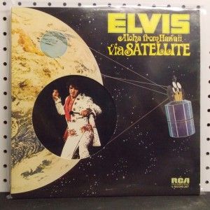 Elvis Presley Aloha from Hawaii 1973 Vinyl 2 LP Set NM Quadradisc VPSX