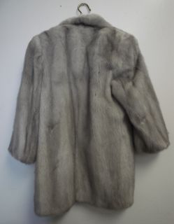 Vintage Frederick Nelson Gian Carlo Gray Fur Coat Sapphire Mink