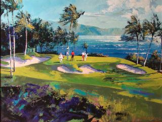 Malcolm Farley Maui Golf FRAMED ART, HAND SIGNED JACK NICKLAUS Ltd ED