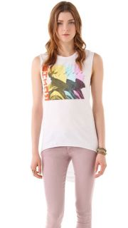 Chaser David Bowie Hi Lo Muscle Tee