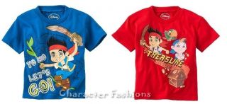 Jake and The Neverland Pirates 2T 3T 4T Shirt Tee Top Boys Toddler