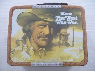  1978 How The West Was Won Metal Lunchbox with James Arness Nice