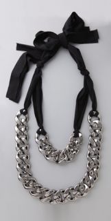 Adia Kibur Chain Link & Jersey Necklace
