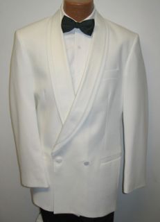  Size White Dinner Jacket Tuxedo Cruise Halloween Costume James Bond 4B