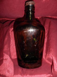 Vint 1 PT James Buchanan Co Distillers Green Whisky Bottle Glascow