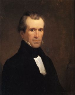 James K Polk USA American President Repro Paper Canvas