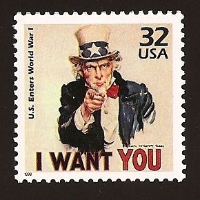 Uncle Sam I Want You James Montgomery Flagg World War I Poster US