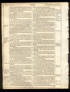  james roman letter bible leaf printed by robert barker in 1613 just