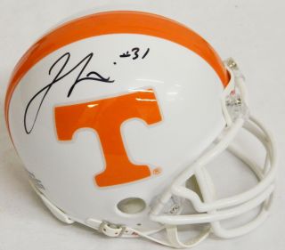 Jamal Lewis signed University of Tennessee Riddell replica mini helmet