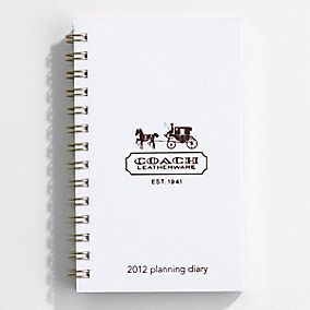 Coach 2012 6x8 Diary Planner Organizer Agenda Refill New