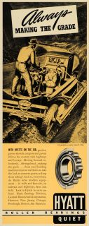 Hyatt Quiet Roller Bearings Tractor James Allen   ORIGINAL ADVERTISING