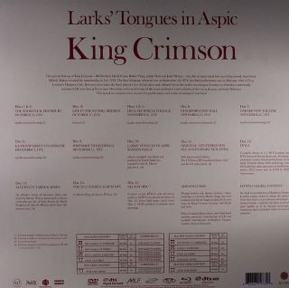 King Crimson Larks Tongues in Aspic 40th Anniversary Series Boxset LP