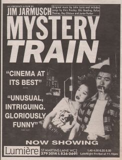 Vintage Movie Ad Mystery Train Jim Jarmusch