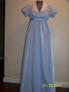 Jane Austen Regency Style Costume Dress Size 6 8 Women