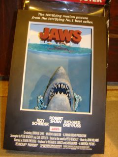 JAWS 3D MOVIE POSTER ART MCFARLANE TOYS CODE 3 MOVIE MANIACS 3 D SHARK