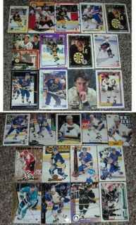 Craig Janney 25 Card Lot Bruins Blues Sharks Coyotes