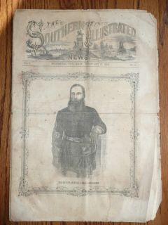  Southern Illustrated News Newspaper James Longstreet Civil War