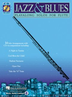jazz blues flute instrumental folio bk cd 14 songs for solo