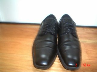 mens shoes JARMAN Signature Series Black Leather oxfords loafers sz 12